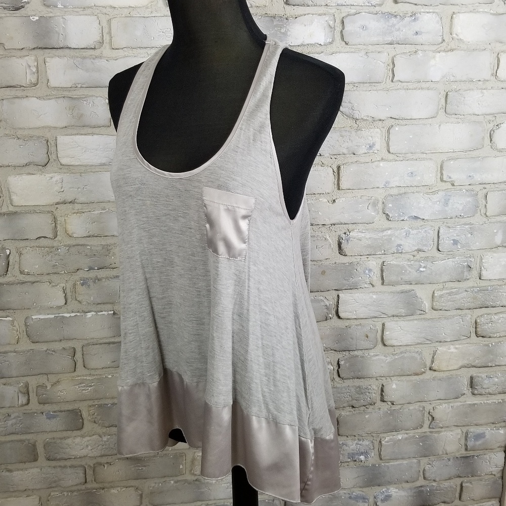 Wilster Tank Top Racer Sze XS Light Gray Blush